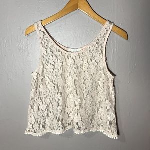Lush Open Back Top Lace Size S